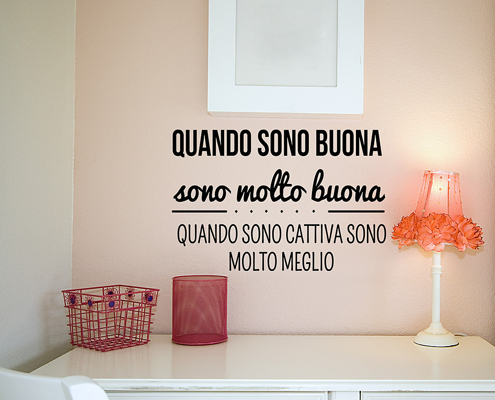 Scritte adesive per pareti