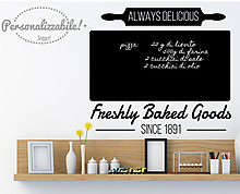 freshly baked goods blackboard