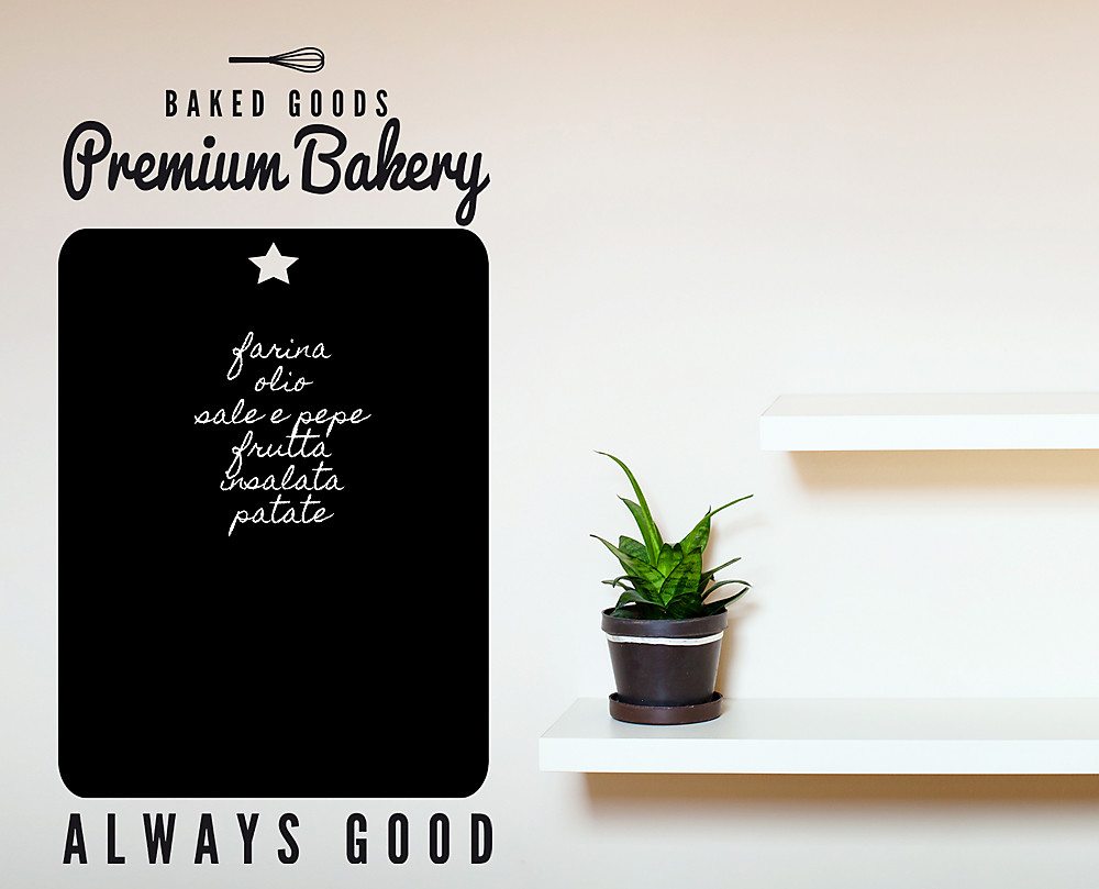 premium bakery lavagna adesiva