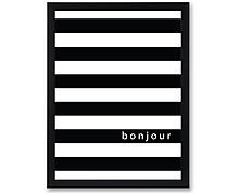 bonjour - print with frame