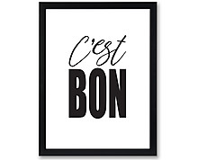 c'est bon - print with frame