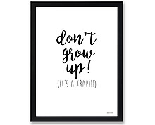 grow up - print with frame