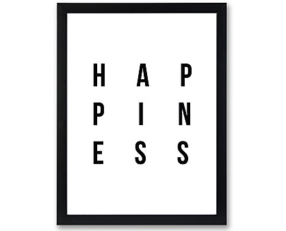 happiness - stampa in cornice