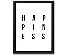happiness - print with frame