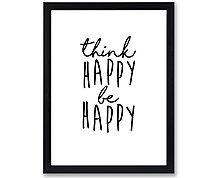 happy - print with frame