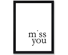 miss - print with frame