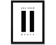 pause - print with frame