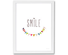 smile - print with frame