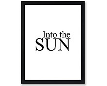 sun - print with frame