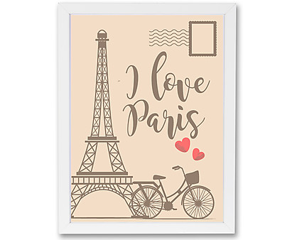 cartolina parigi - stampa in cornice