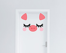 little pig - door decoration