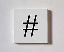 hashtag - decorative wood tile