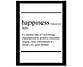 happiness vocabolario - stampa in cornice