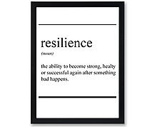 resilience - print with frame